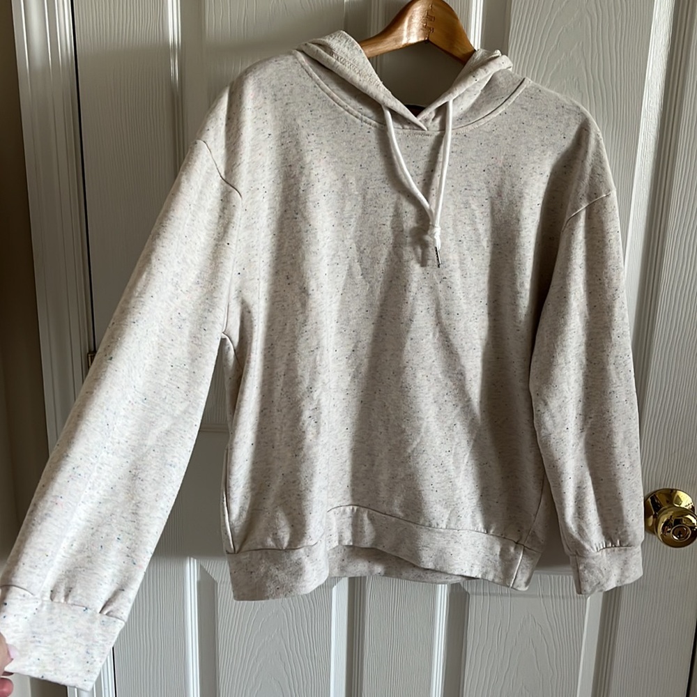 SHEIN Cream Speckled Hoodie